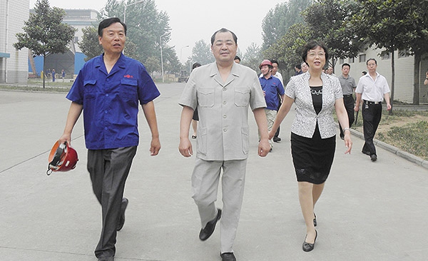 原河南省副省長劉新民-鄭州市委常委、組織部長高建慧在公司視察工作